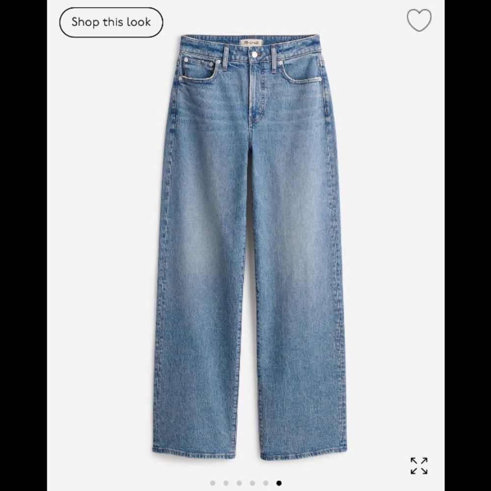 Madewell Women's Blue Wide-Leg Jeans